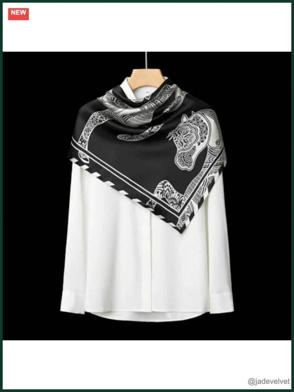 100% Mulberry Silk Scarf for Women - 35